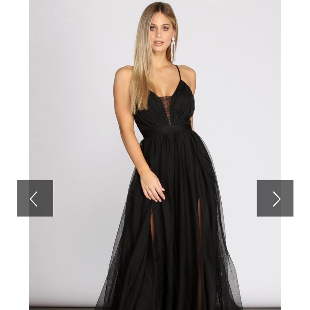Black formal dress